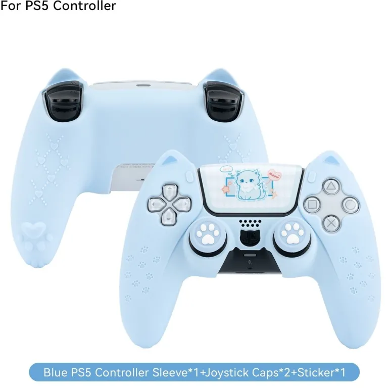 Pink Neko PS5 & Switch Controller Covers