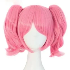 Pink Pigtail Wig