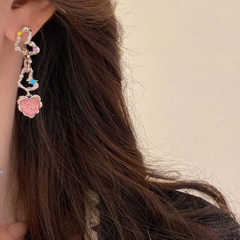 Pink Princess Dangle Earrings
