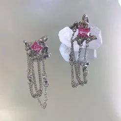 Pink Princess Dangle Earrings