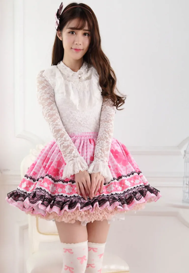 Pink Ruffled Princess Skirt