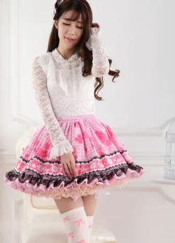 Pink Ruffled Princess Skirt