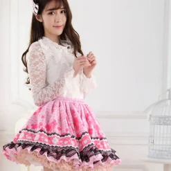 Pink Ruffled Princess Skirt