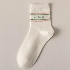 Pink Strawberry Cotton Socks