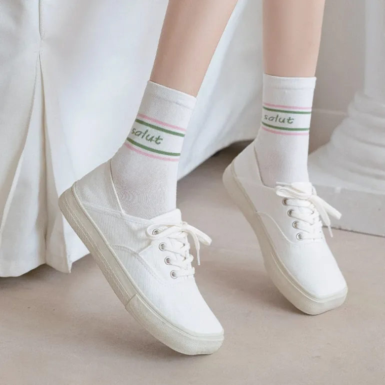 Pink Strawberry Cotton Socks
