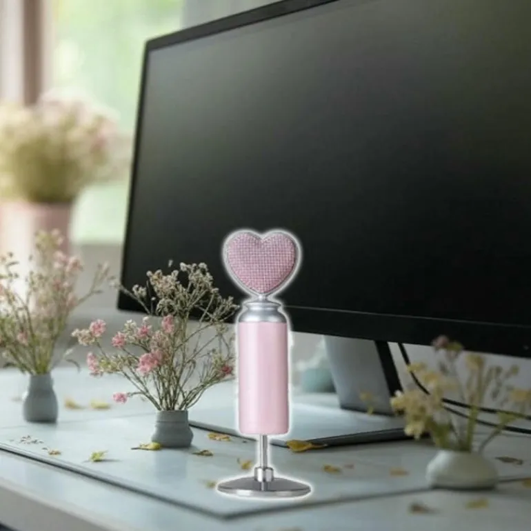 Pink Valentine Streaming Microphone