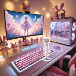 Pink Valentine Streaming Microphone