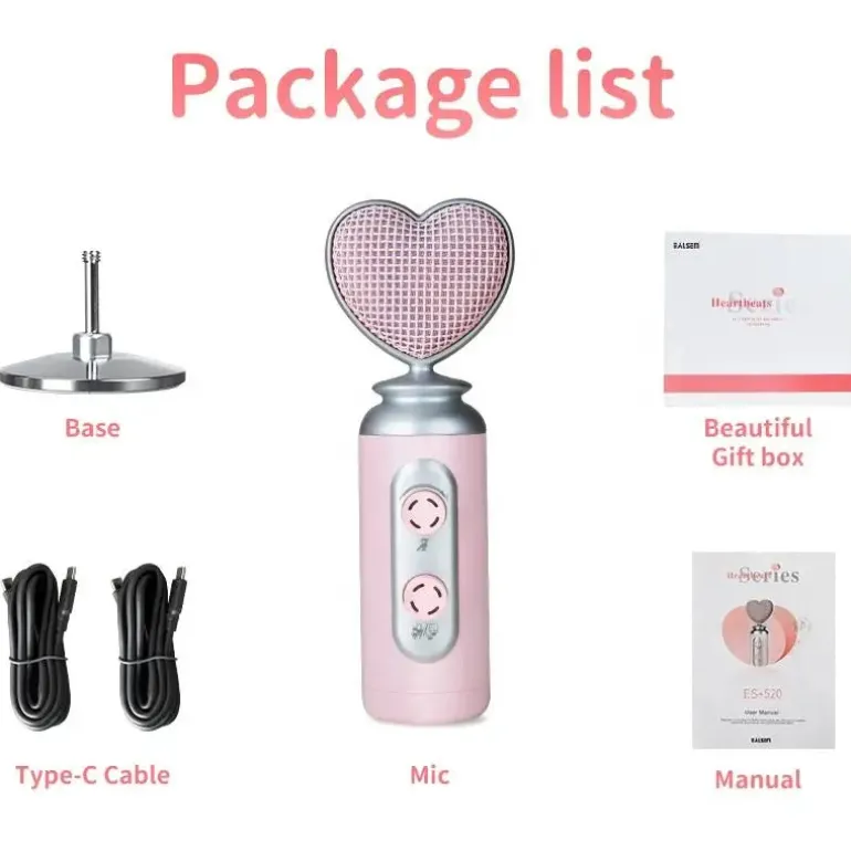 Pink Valentine Streaming Microphone
