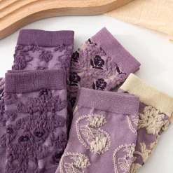 Pink Vintage Floral Sock Set