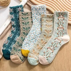 Pink Vintage Floral Sock Set