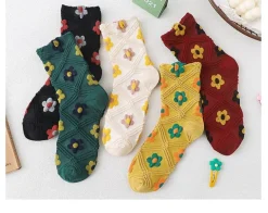 Pink Vintage Floral Sock Set