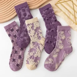 Pink Vintage Floral Sock Set