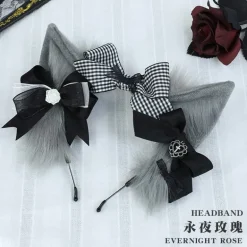 Plaid Fox Ears