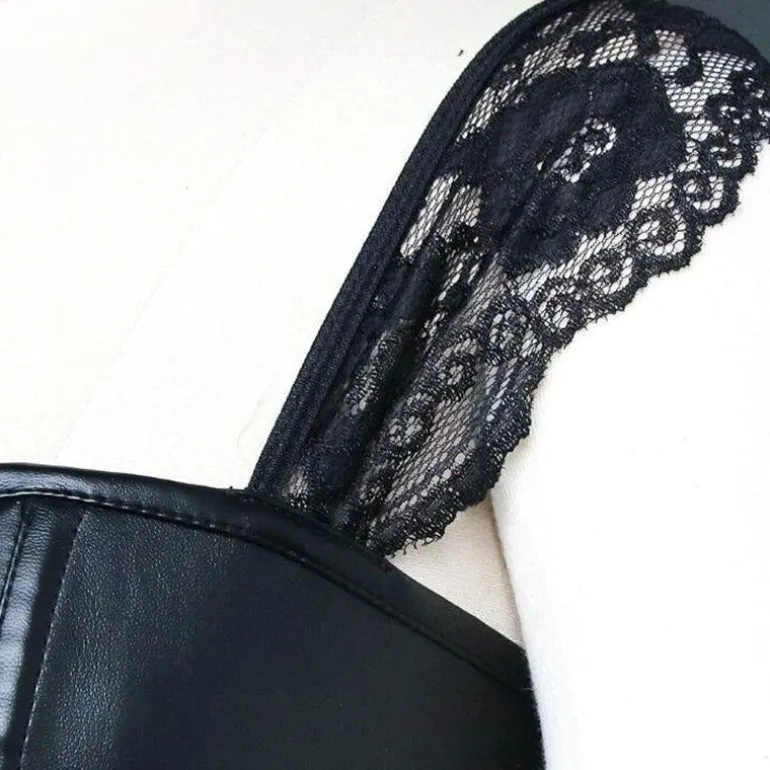 Pleather & Lace Corset Dress (Up to 6XL)
