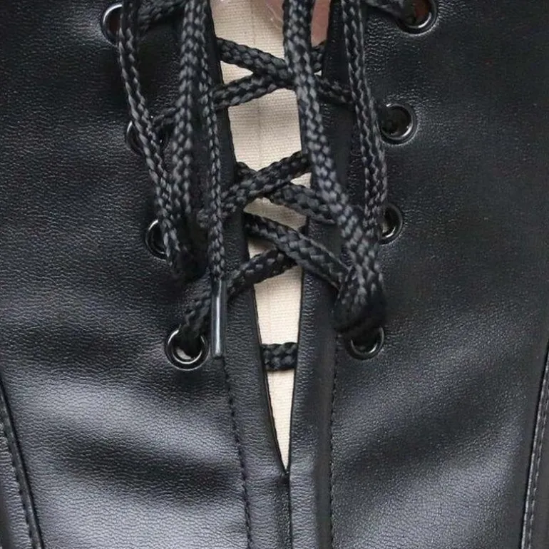 Pleather & Lace Corset Dress (Up to 6XL)