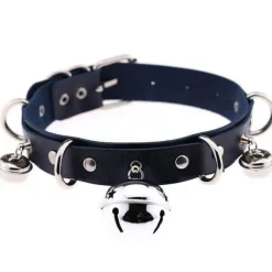 Pleather Cat Bell Collar