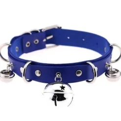 Pleather Cat Bell Collar