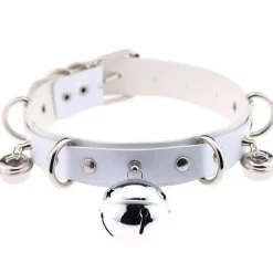 Pleather Cat Bell Collar