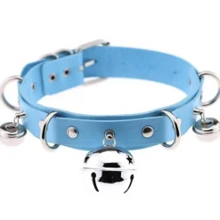 Pleather Cat Bell Collar