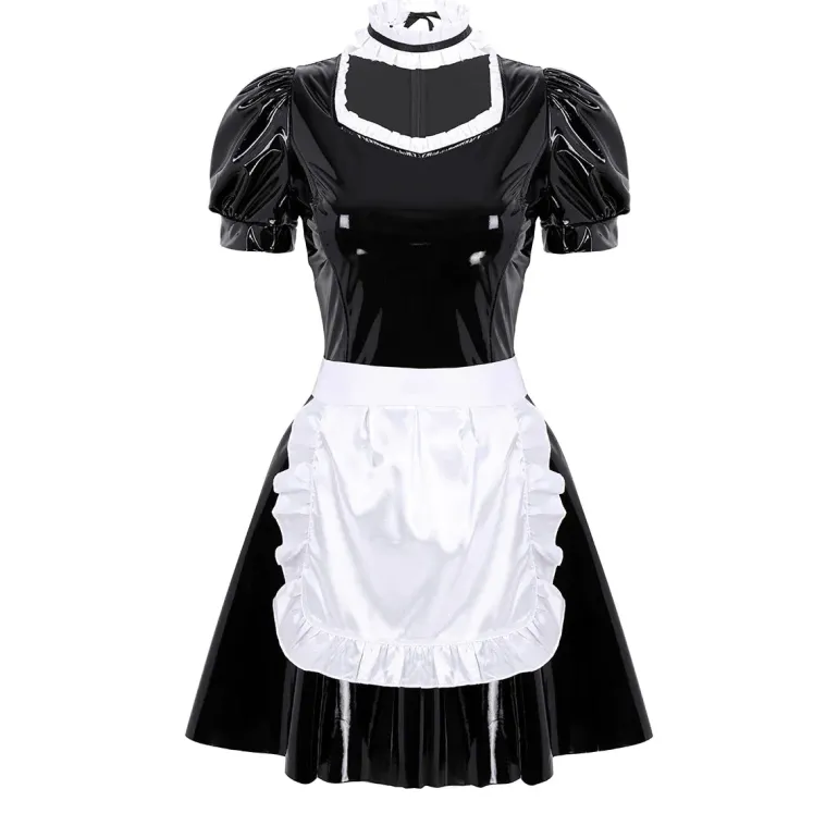 Pleather Maid Dress