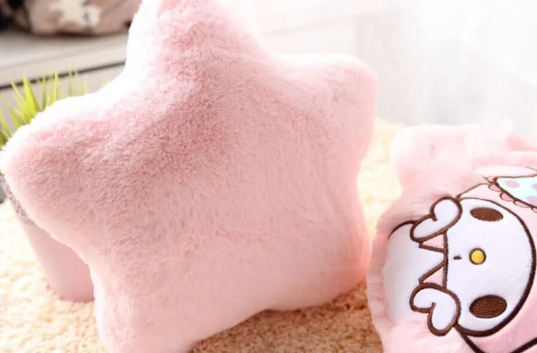 Plush Bunny Throw Pillow