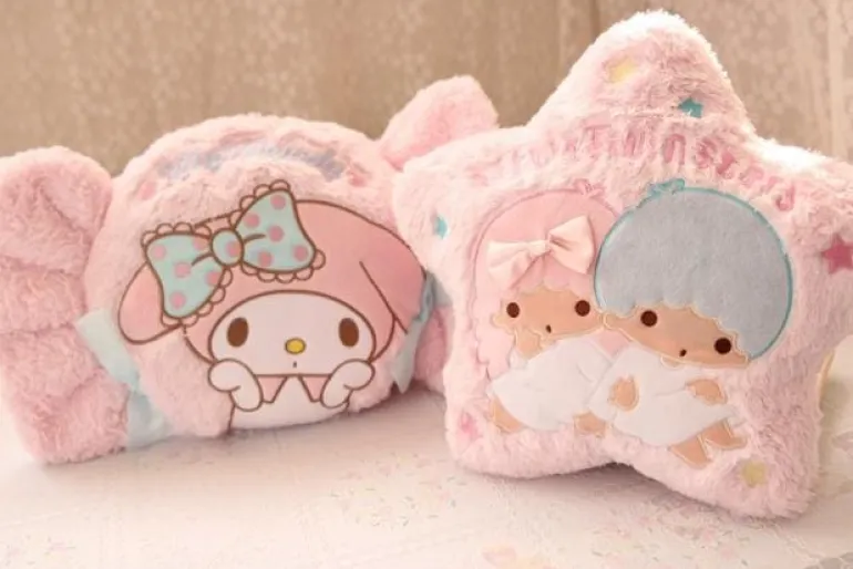 Plush Bunny Throw Pillow
