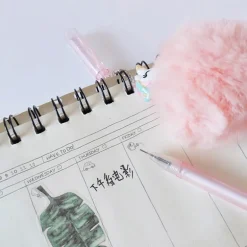 Plush Unicorn Pompom Pens