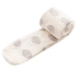 Polkadot Fuzzy Thigh Highs