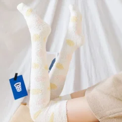 Polkadot Fuzzy Thigh Highs