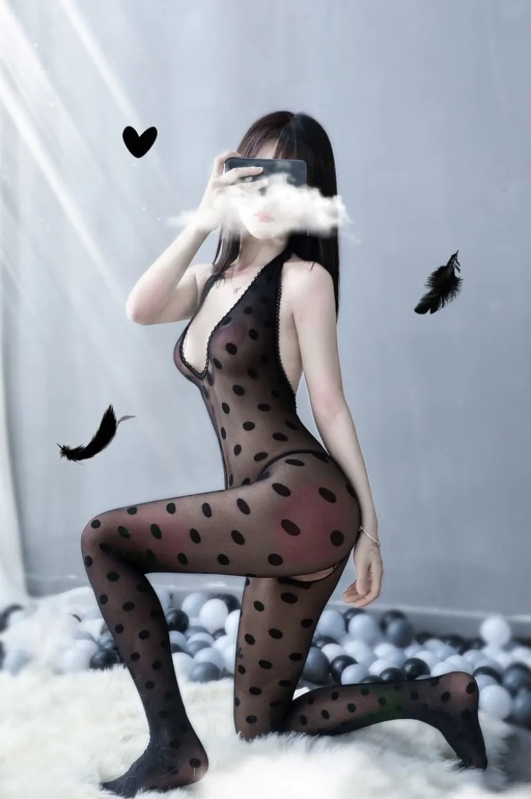 Polkadot Mesh Bodysuit
