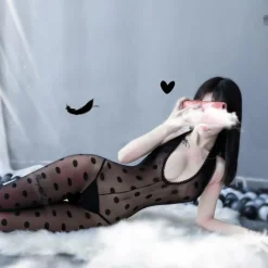 Polkadot Mesh Bodysuit