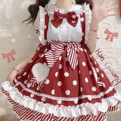 Polkadot Princess Suspender Skirt