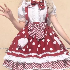 Polkadot Princess Suspender Skirt