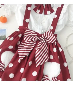 Polkadot Princess Suspender Skirt
