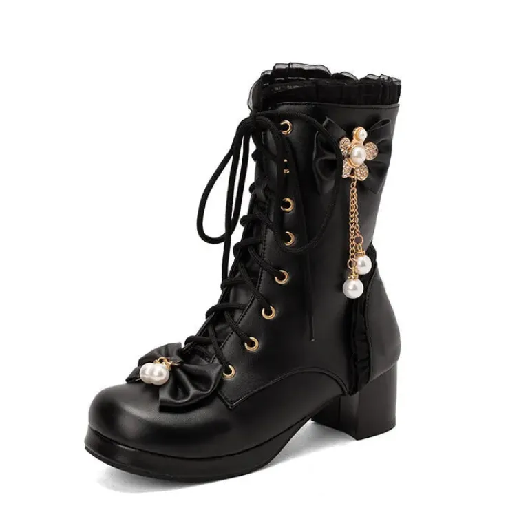 Pretty Pearl Princess Booties
