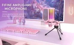 Professional Pink Streaming Microphone
