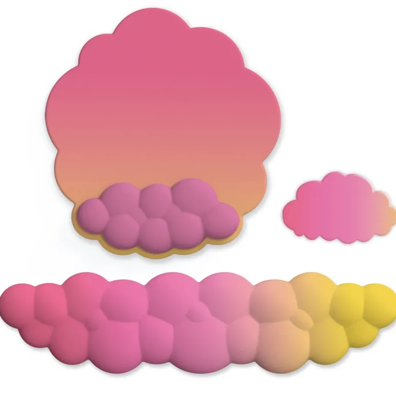 Puffy Cloud Pastel Wrist Rest
