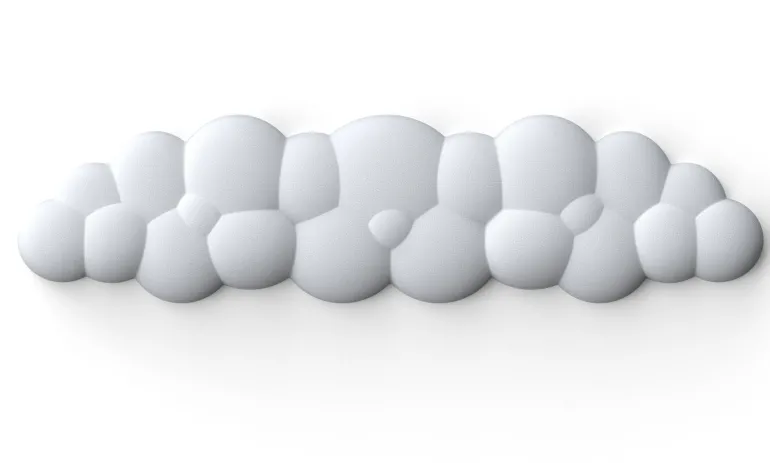 Puffy Cloud Pastel Wrist Rest