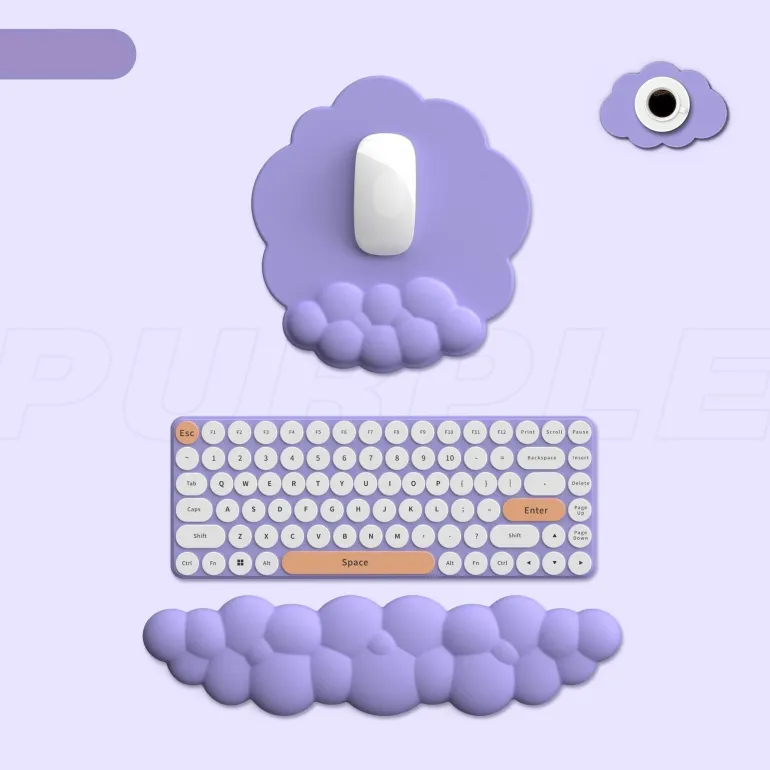 Puffy Cloud Pastel Wrist Rest