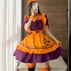 Pumpkin Queen Maid Cosplay Dress