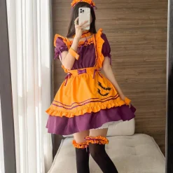 Pumpkin Queen Maid Cosplay Dress