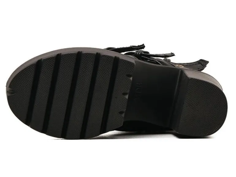 Punk Rock Buckle Boots