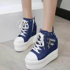 Punk Zipper Corset Shoes