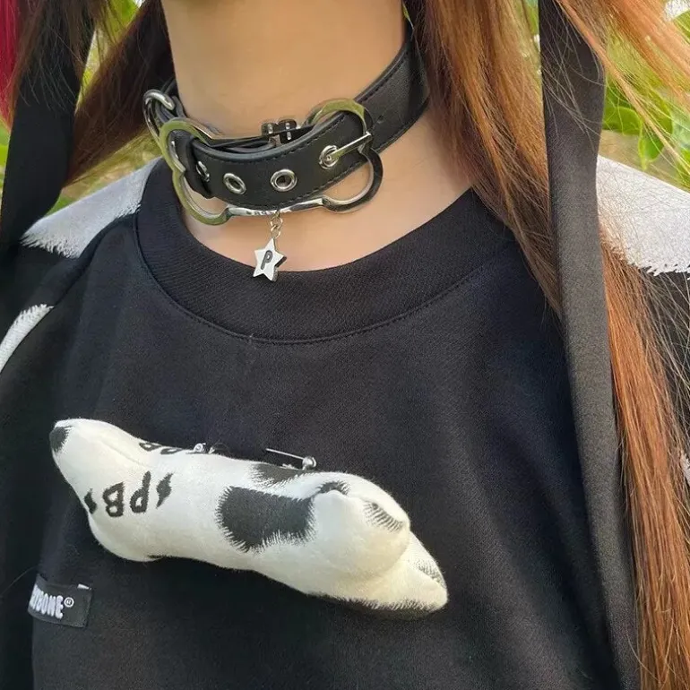 Puppy Bone Choker Necklace