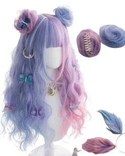 Purple Bunny Ear Cosplay Wig