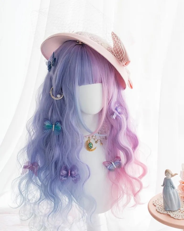 Purple Bunny Ear Cosplay Wig