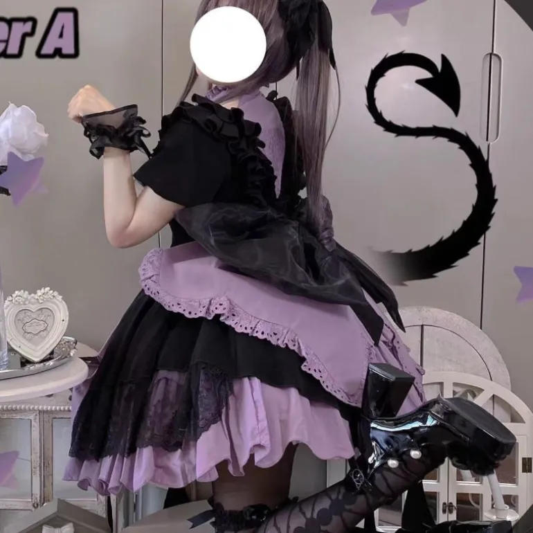 Purple Spade Cosplay Dress