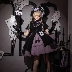 Purple Spade Cosplay Dress