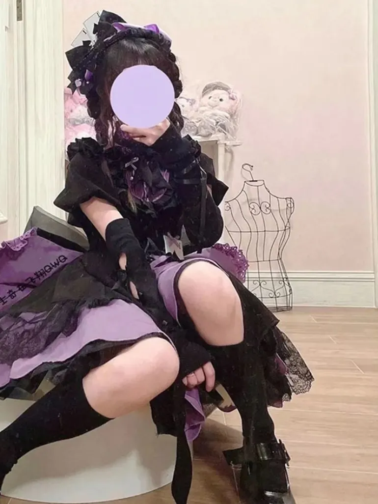 Purple Spade Cosplay Dress