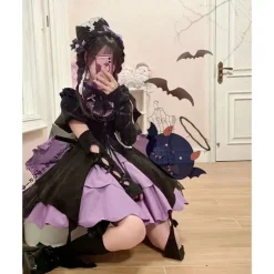Purple Spade Cosplay Dress